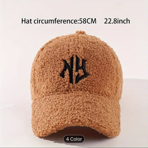 1NY Embroidery Winter Baseball Cap for Women & Men - Picture 2 of 3